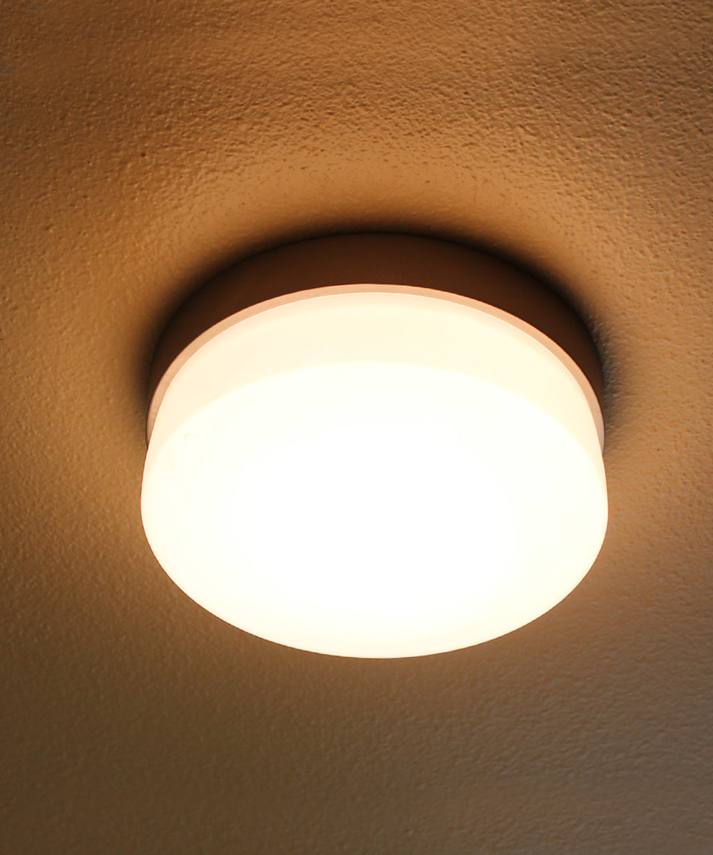 Maxim Flux 7"W 1-Light LED Flush Mount Light Fixture Satin Silver Finish
