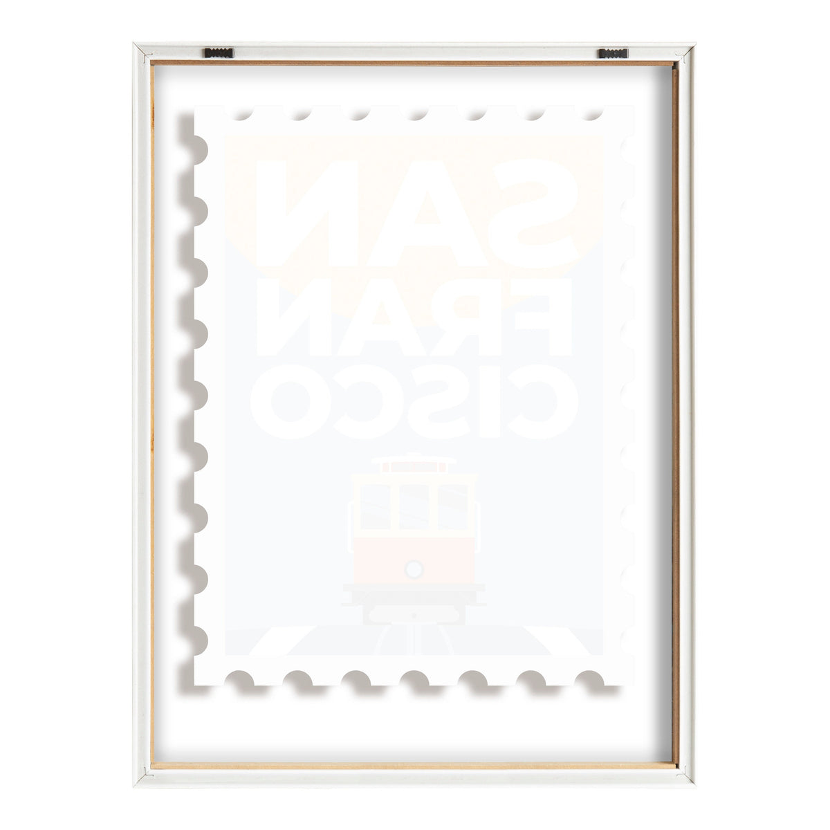 Blake Stamp San Fran Framed Printed Glass by Rocket Jack
