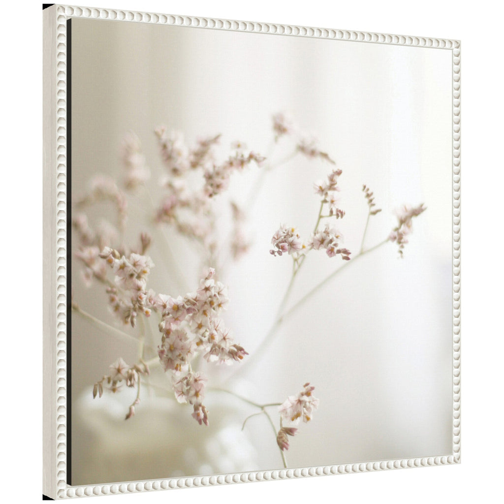 Sylvie Delicate Bouquet of Pastel Flowers Framed Canvas by Kristybee