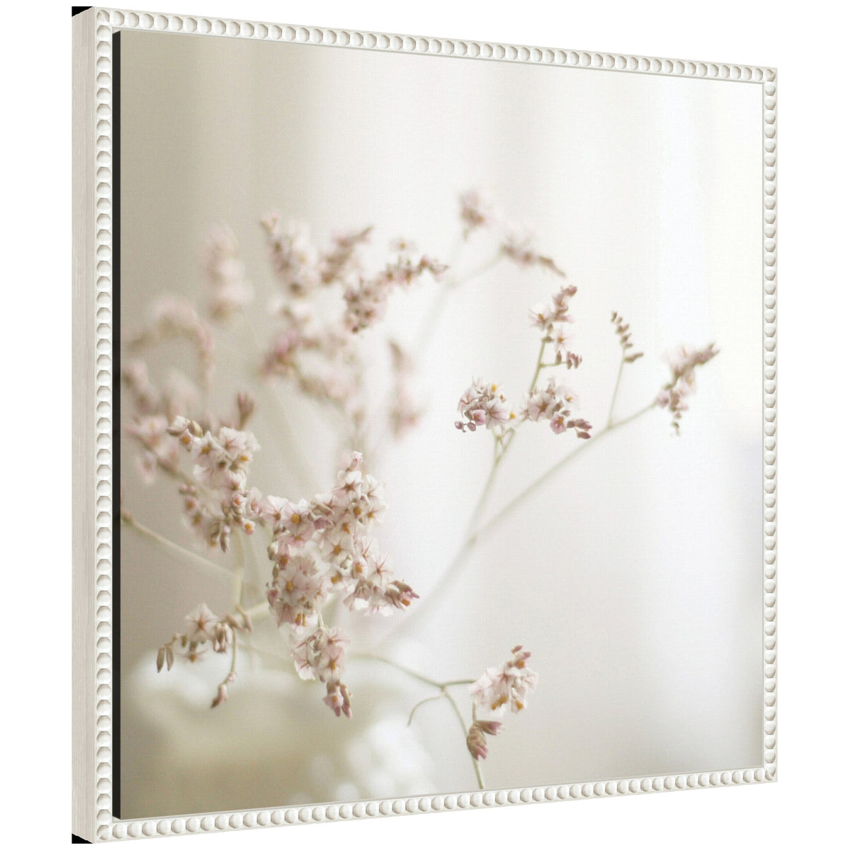 Sylvie Delicate Bouquet of Pastel Flowers Framed Canvas by Kristybee