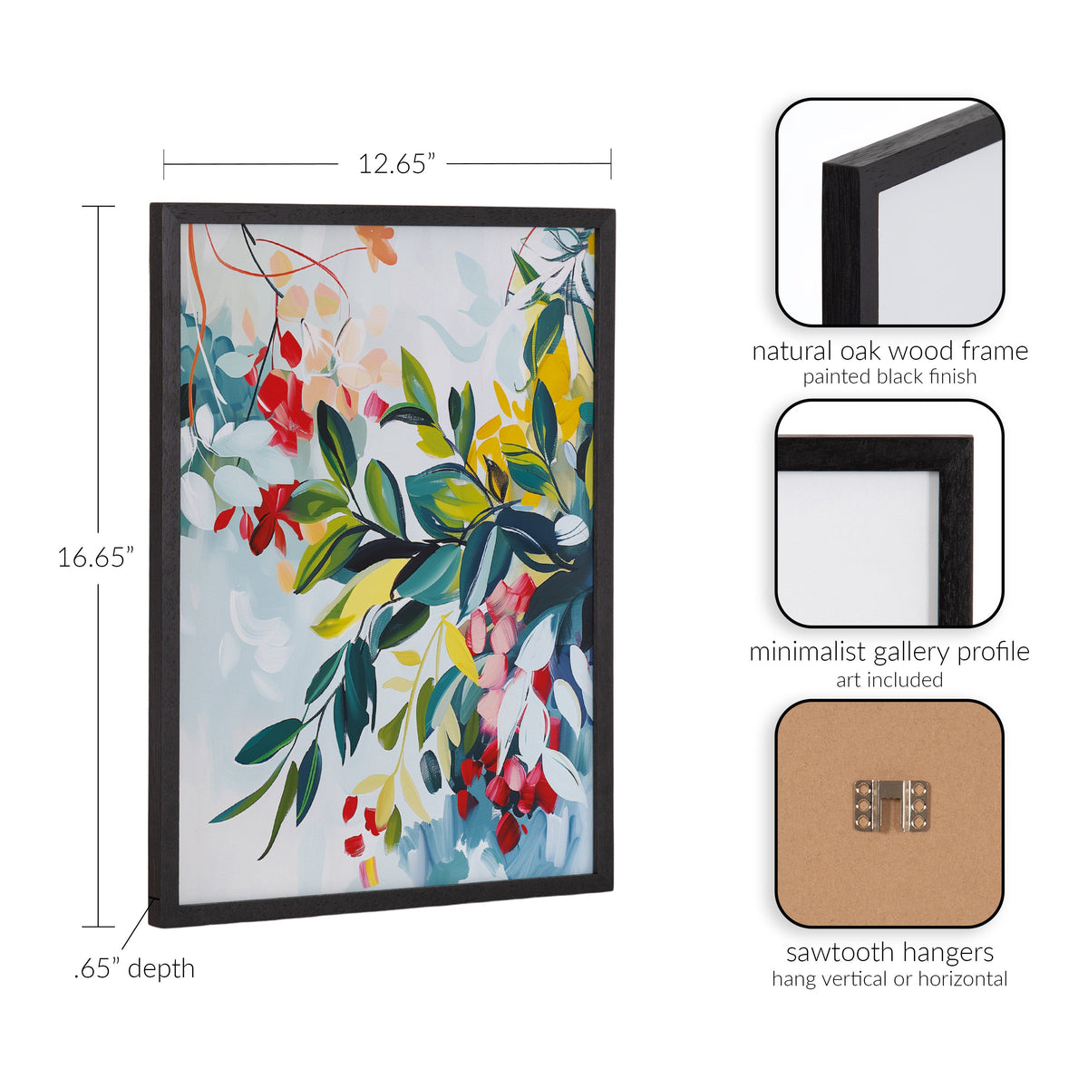 Gallery Jewel Tone Botanical Abstract Print by The Creative Bunch Studio