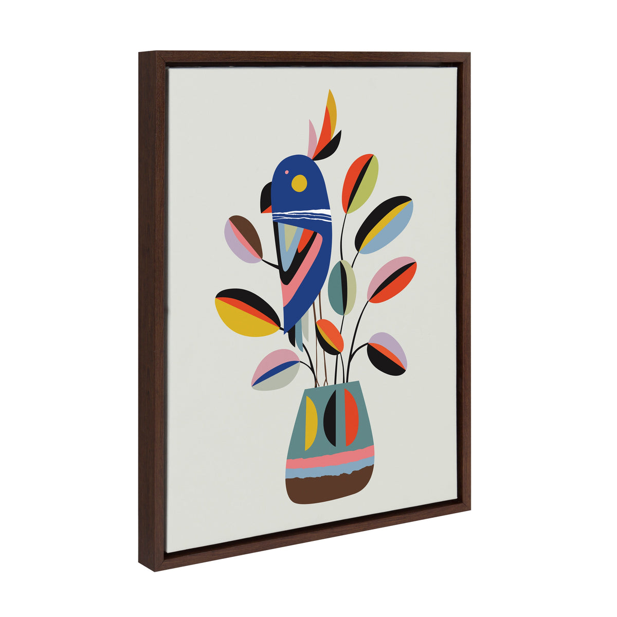 Sylvie Rubber Plant Framed Canvas by Rachel Lee of My Dream Wall