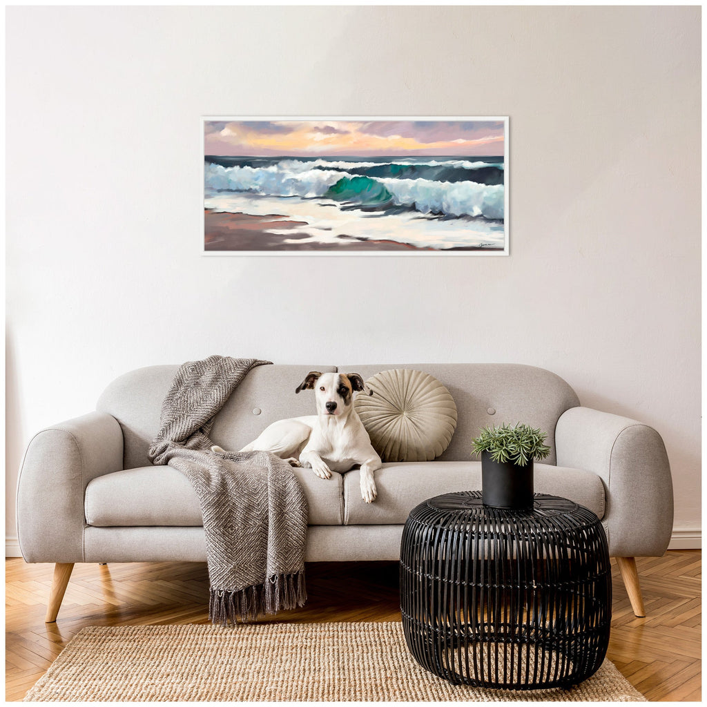 Sylvie Roll Tide Framed Canvas by Mary Sparrow