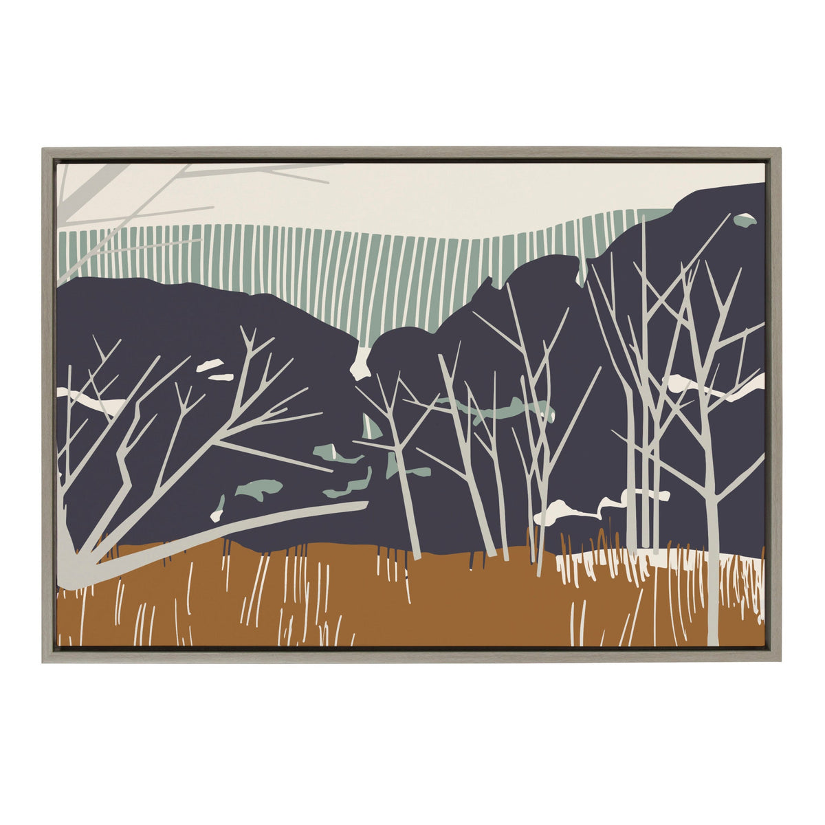 Sylvie Daily Walk Marsh Horizontal Framed Canvas by Hannah Beisang