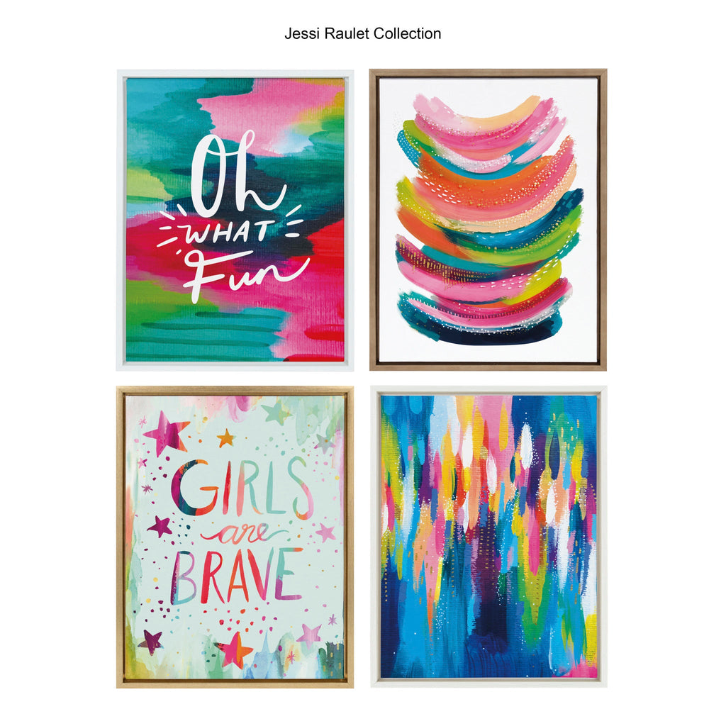 Sylvie Oh What Fun Framed Canvas by Jessi Raulet Of EttaVee