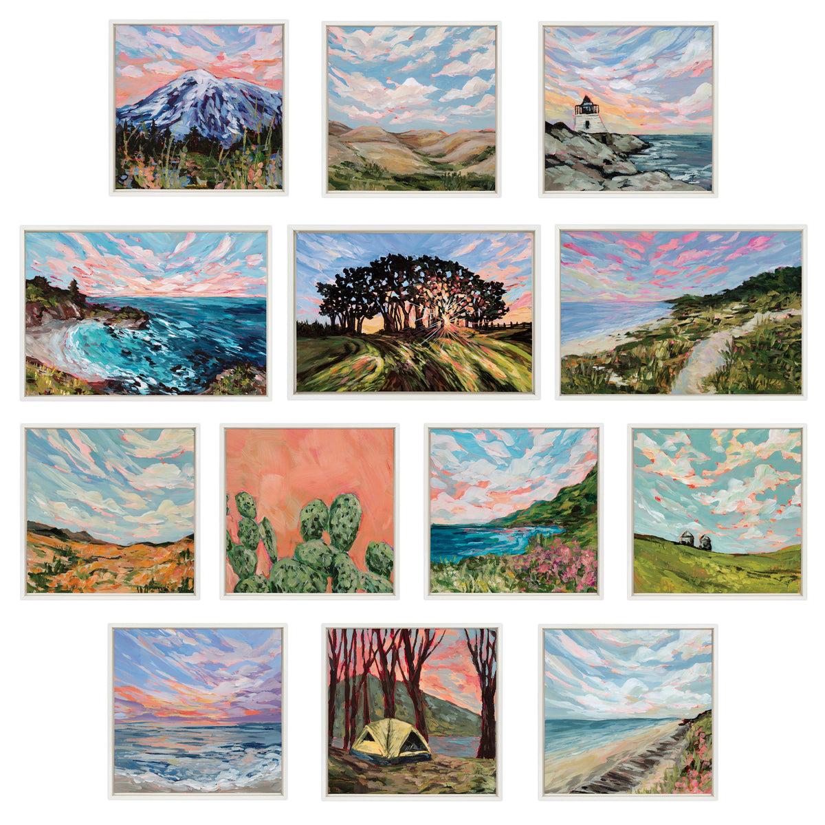 Sylvie Michigan Sand Dunes Framed Canvas by Emily Kenney