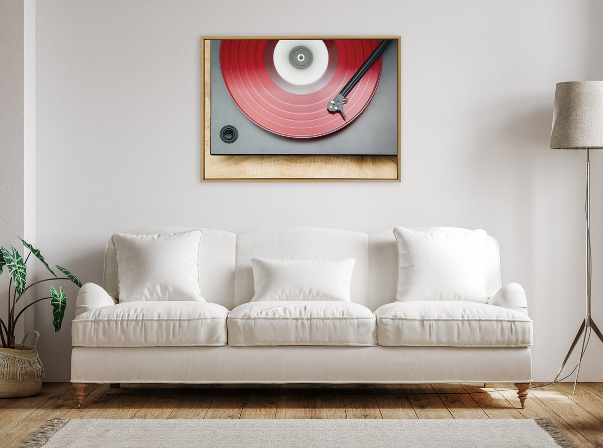 Sylvie Red Vinyl Framed Canvas by Emiko and Mark Franzen of F2Images