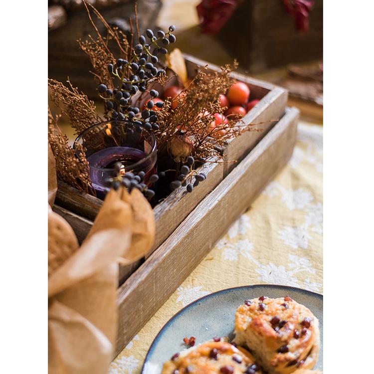 Solid Wood Table Box Set, 4 Pieces