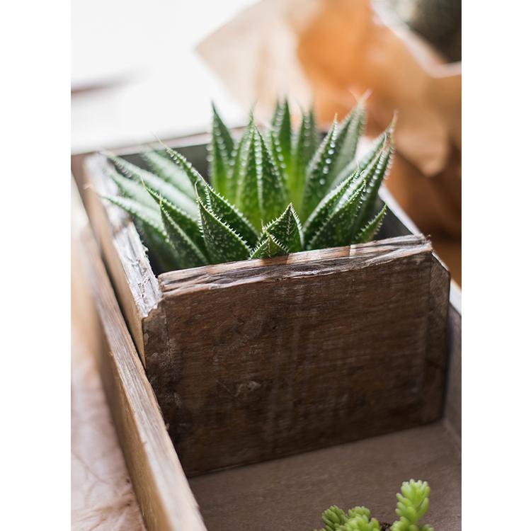 Solid Wood Table Box Set, 4 Pieces