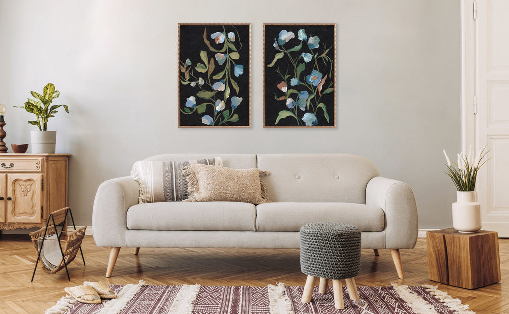 Sylvie Foliage I and Foliage III Framed Canvas Art Set of 2 by Nikita Jariwala