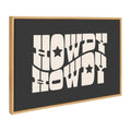 Sylvie Howdy Star Landscape Black Framed Canvas by Honey Island Studio