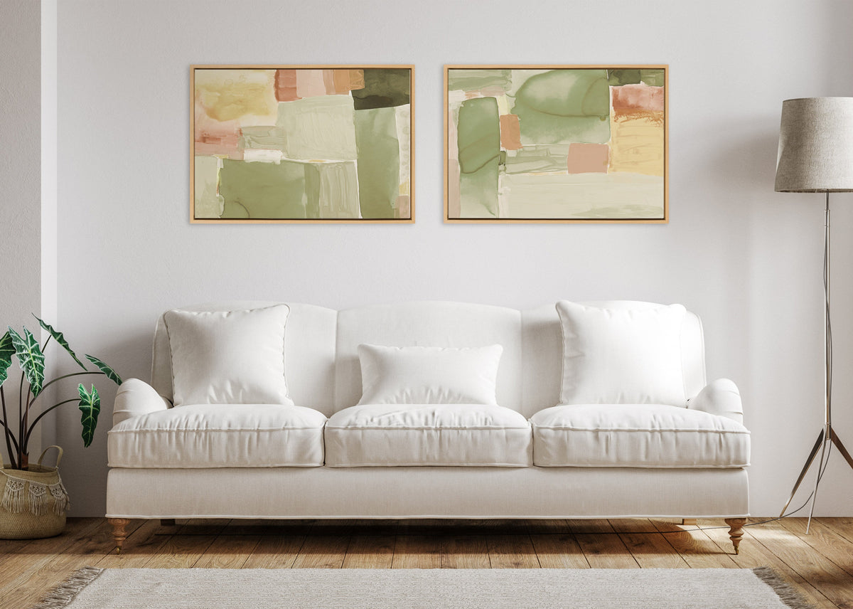 Sylvie United Colors III and IV Framed Canvas Art Set of 2 by Amy Lighthall