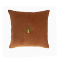 Golden Bee Silk Velvet Throw Pillow Cover, 20 x 20