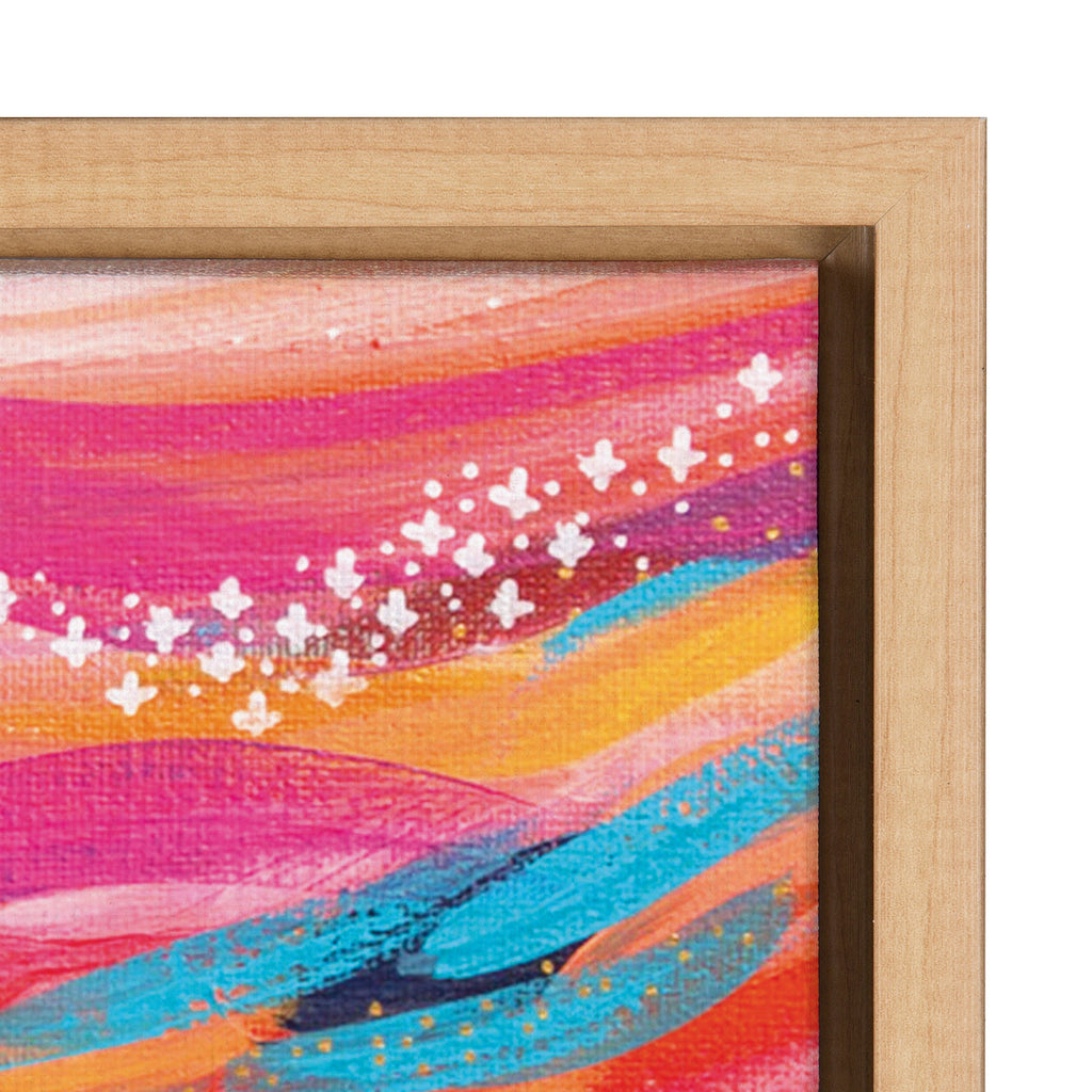 Sylvie Brush Strokes 90 Framed Canvas by Jessi Raulet of Ettavee