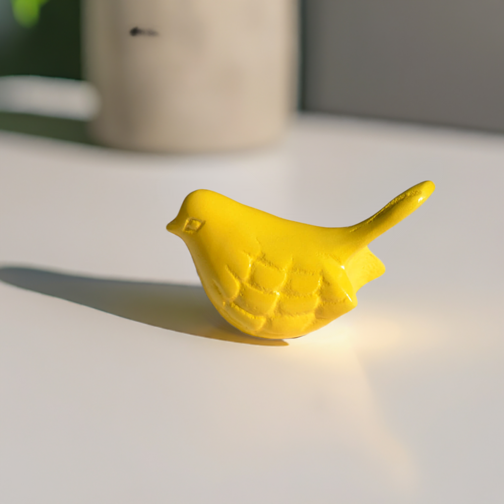 Vibhsa Bird Figurines Symbols of Health & Happiness (Yellow)