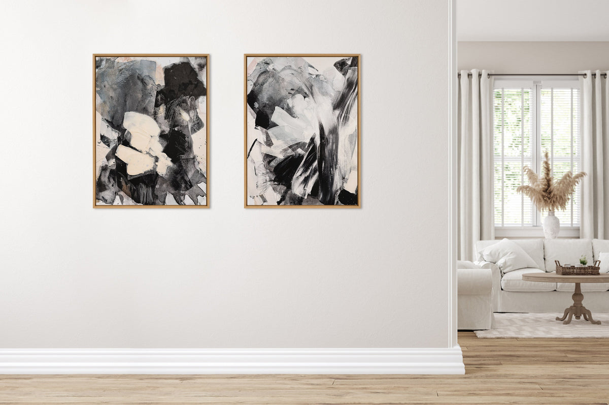 Sylvie Painted Flow III Framed Canvas by Amy Lighthall