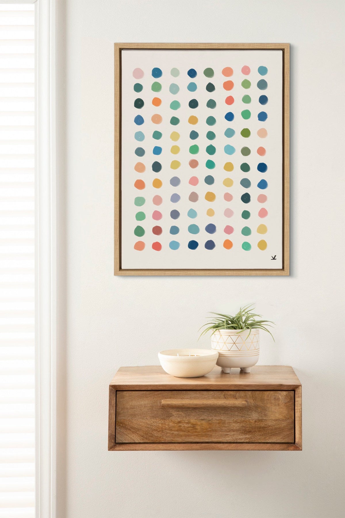 Sylvie Meditation 3 Framed Canvas by Kelly Knaga