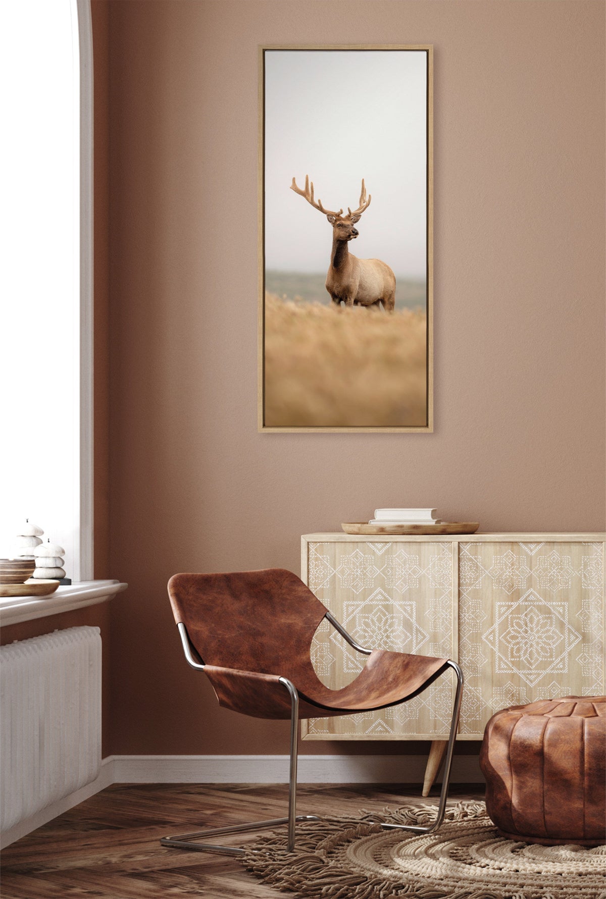 Sylvie Tule Elk No 6 Framed Canvas by Crystal Lynn Collins