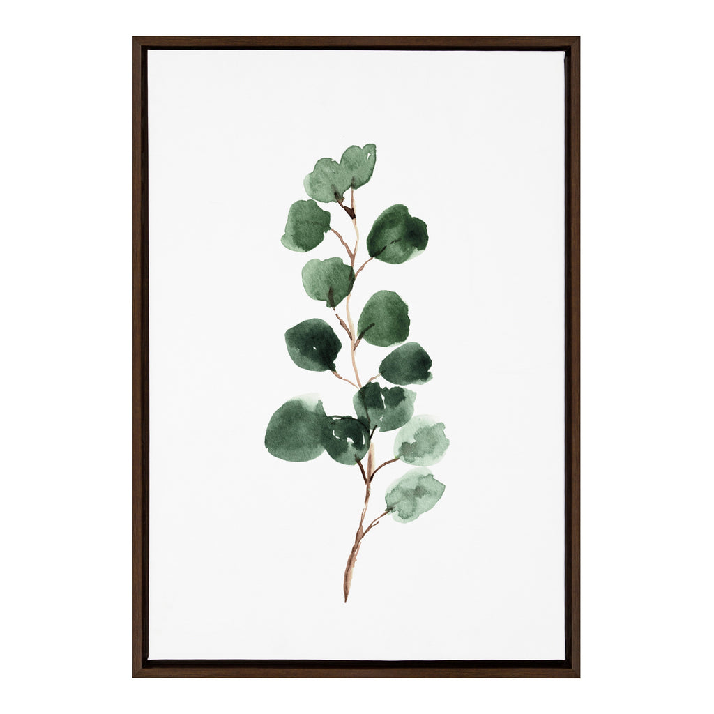 Sylvie Eucalyptus 3b Framed Canvas by Maja Mitrovic of Makes My Day Happy