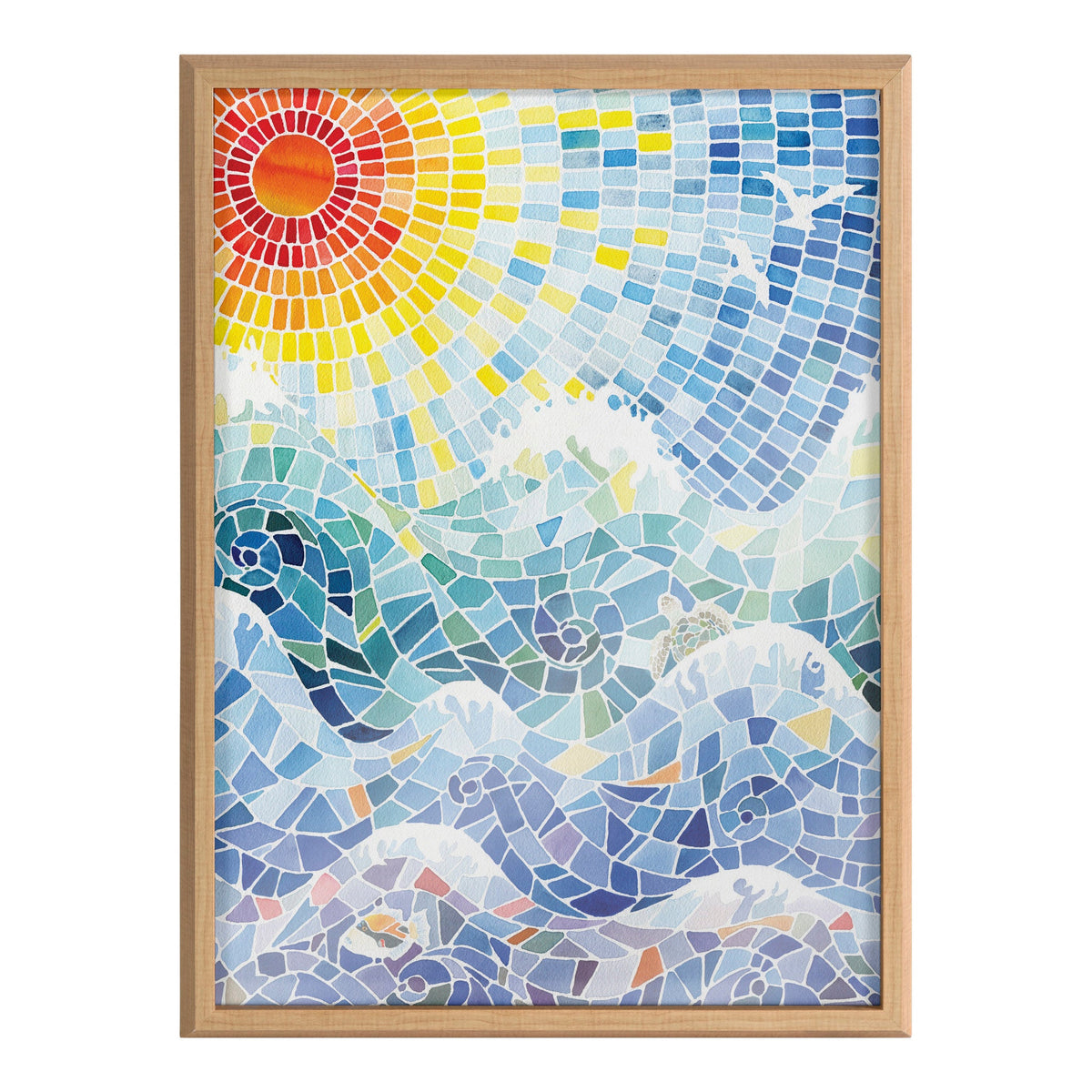 Blake It’s a Beautiful Life Framed Printed Glass by Janet Meinke-Lau