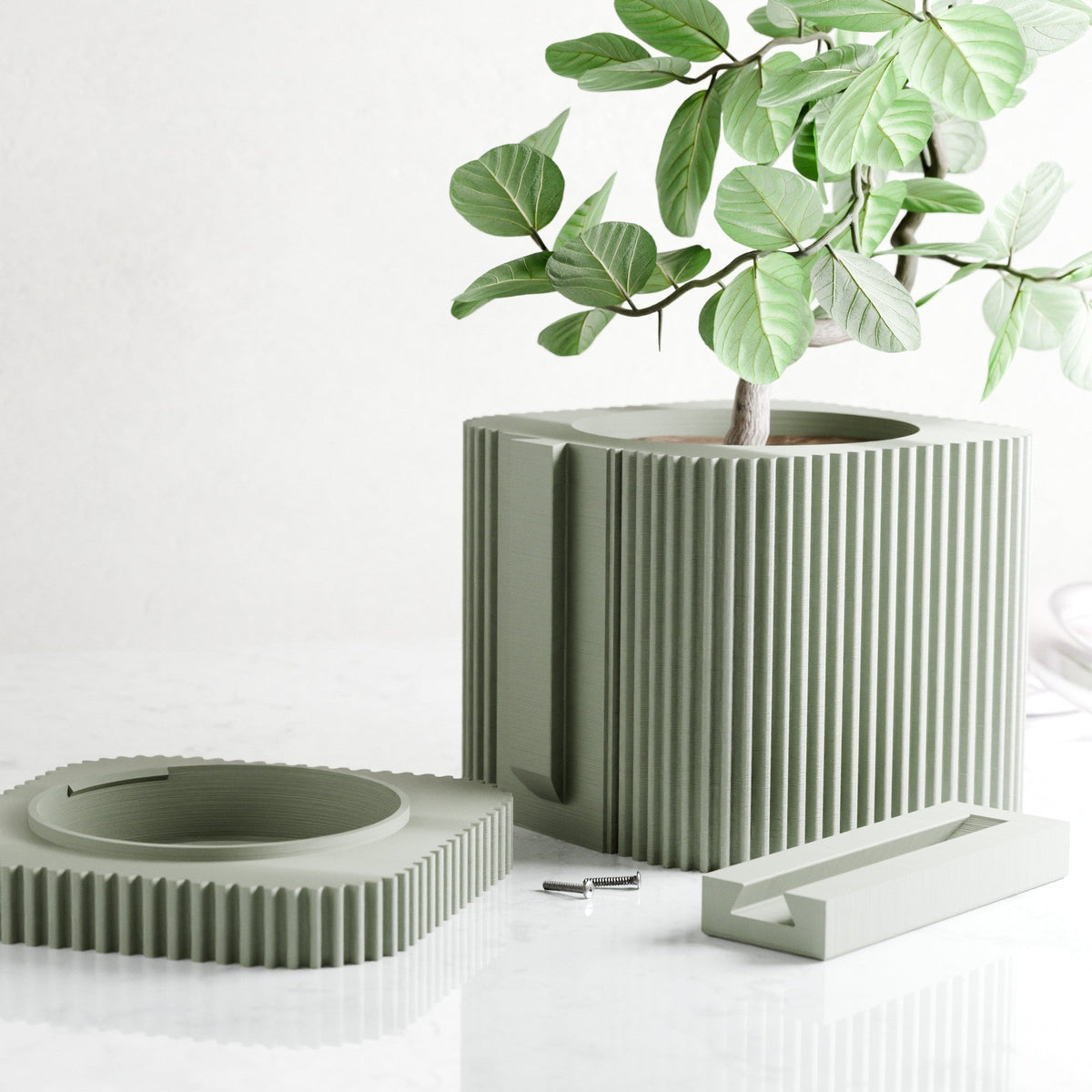 Hanging Box Spiral Planter