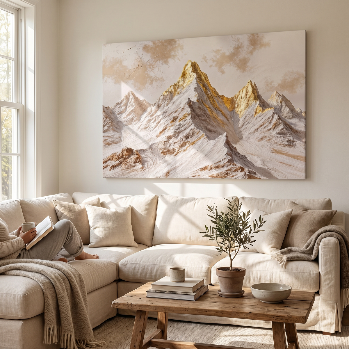 Golden Peaks Wall Art