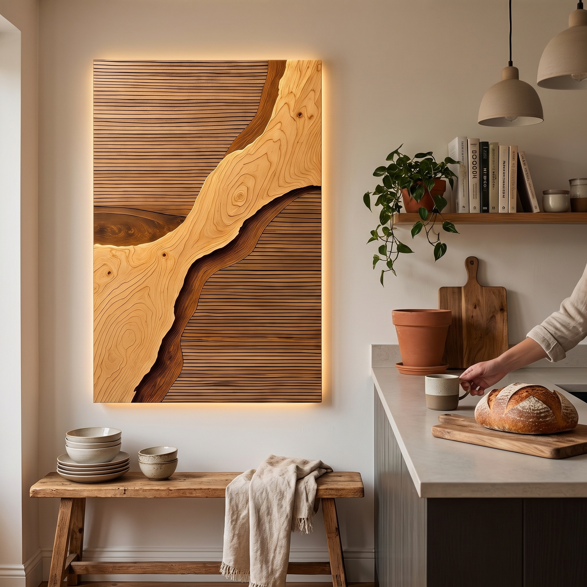 Wood Rift Wall Art