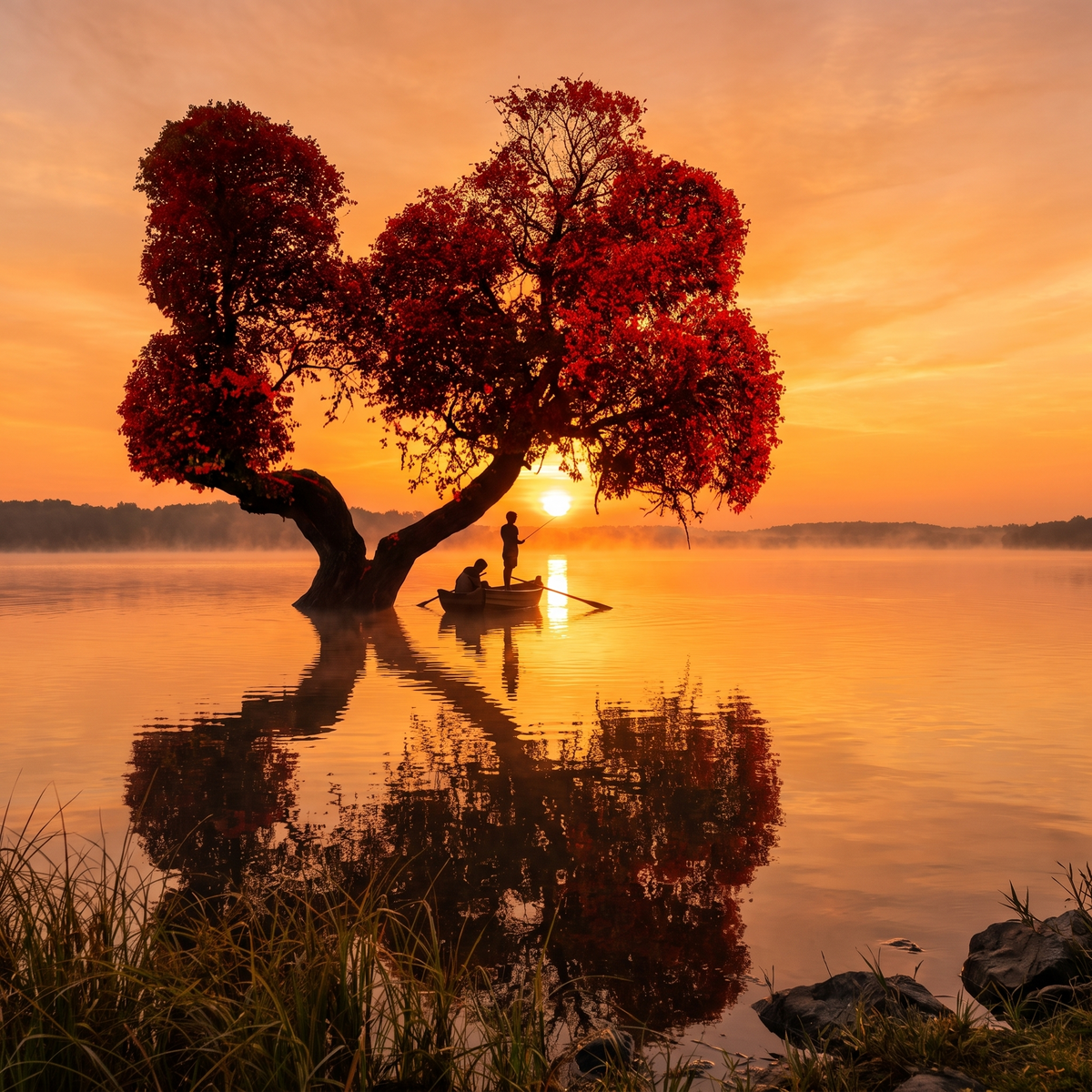 Alone Tree Canvas Wall Art II