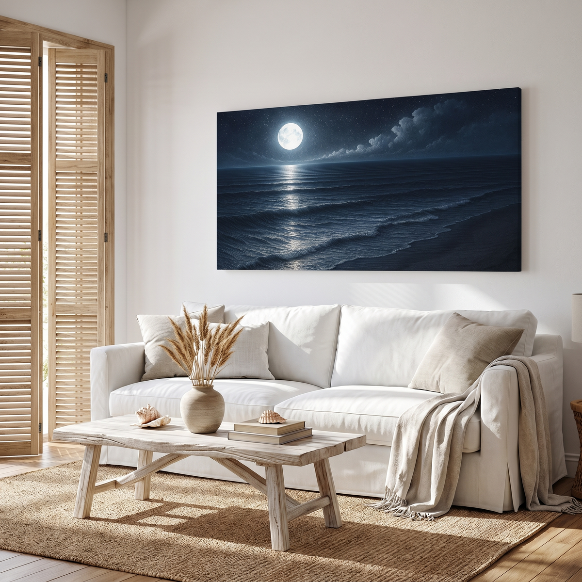 Beach Shoreline Coastal Canvas Wall Art