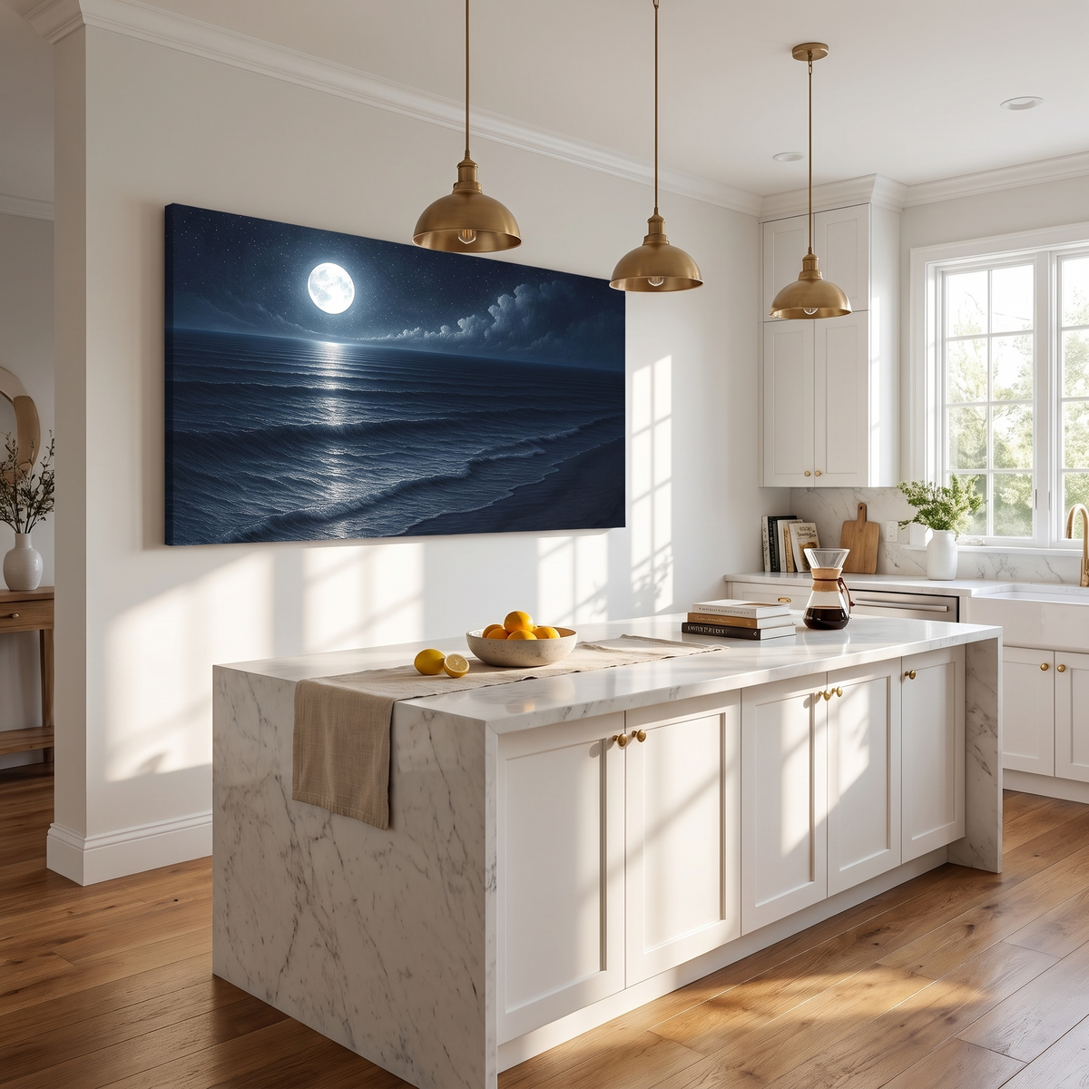Beach Shoreline Coastal Canvas Wall Art, Fast Shipping from Florida