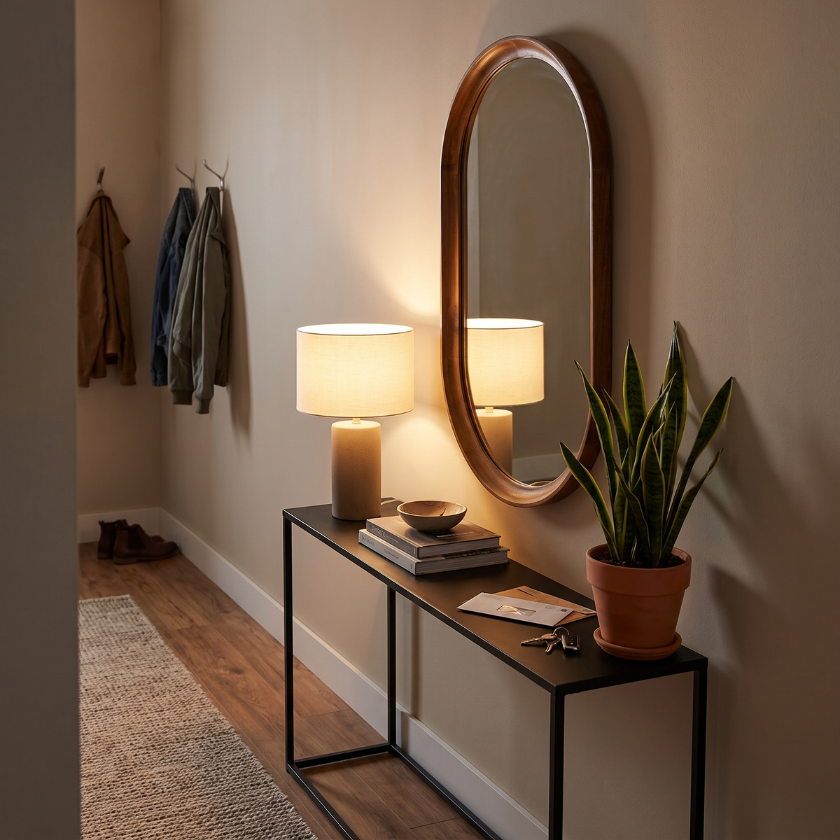 Hatherleigh Capsule Wood-Frame Wall Mirror, Shipping and easy care