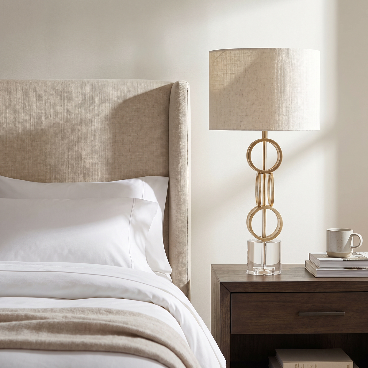 Zell Gold Crystal Table Lamp