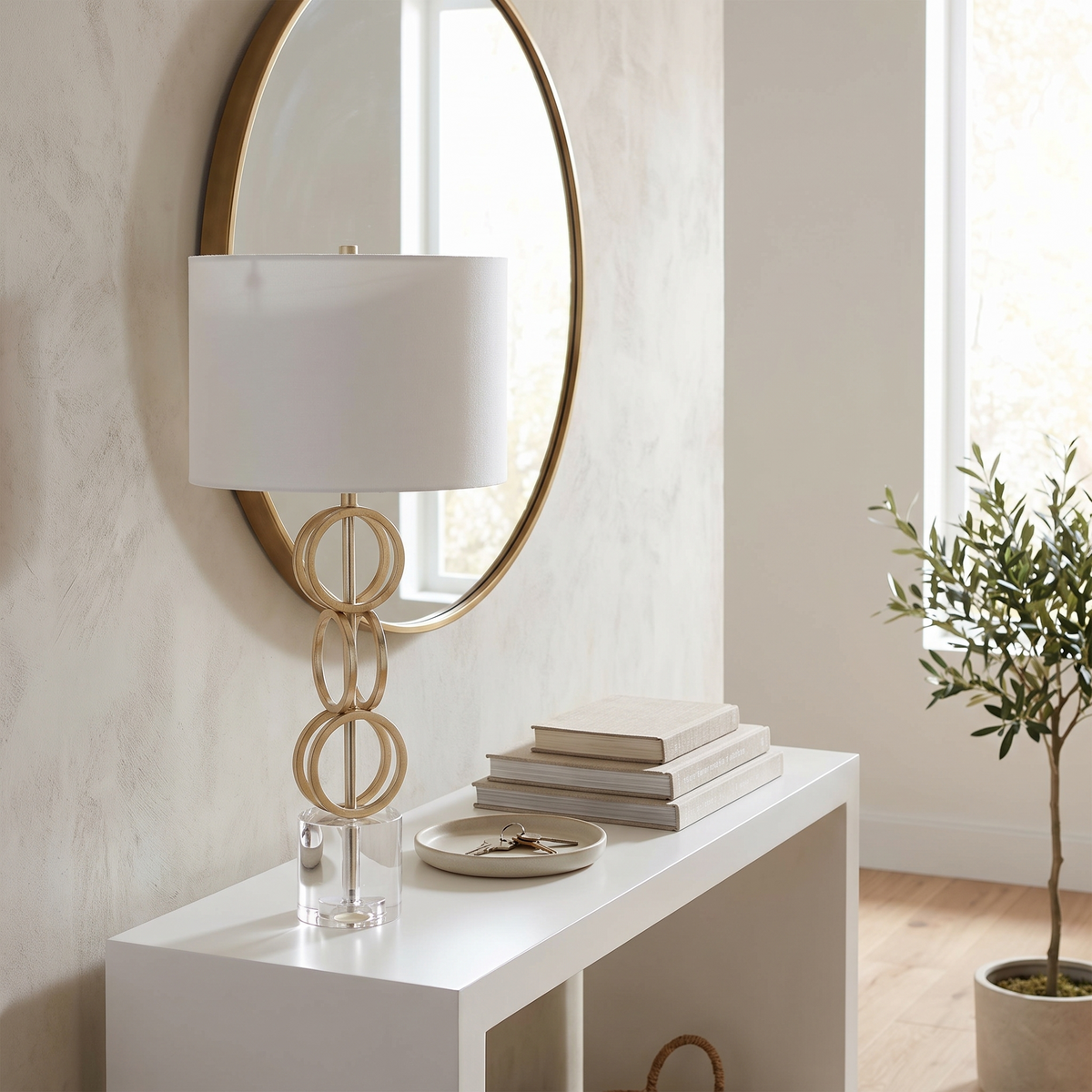 Zell Gold Crystal Table Lamp, Care, shipping and returns