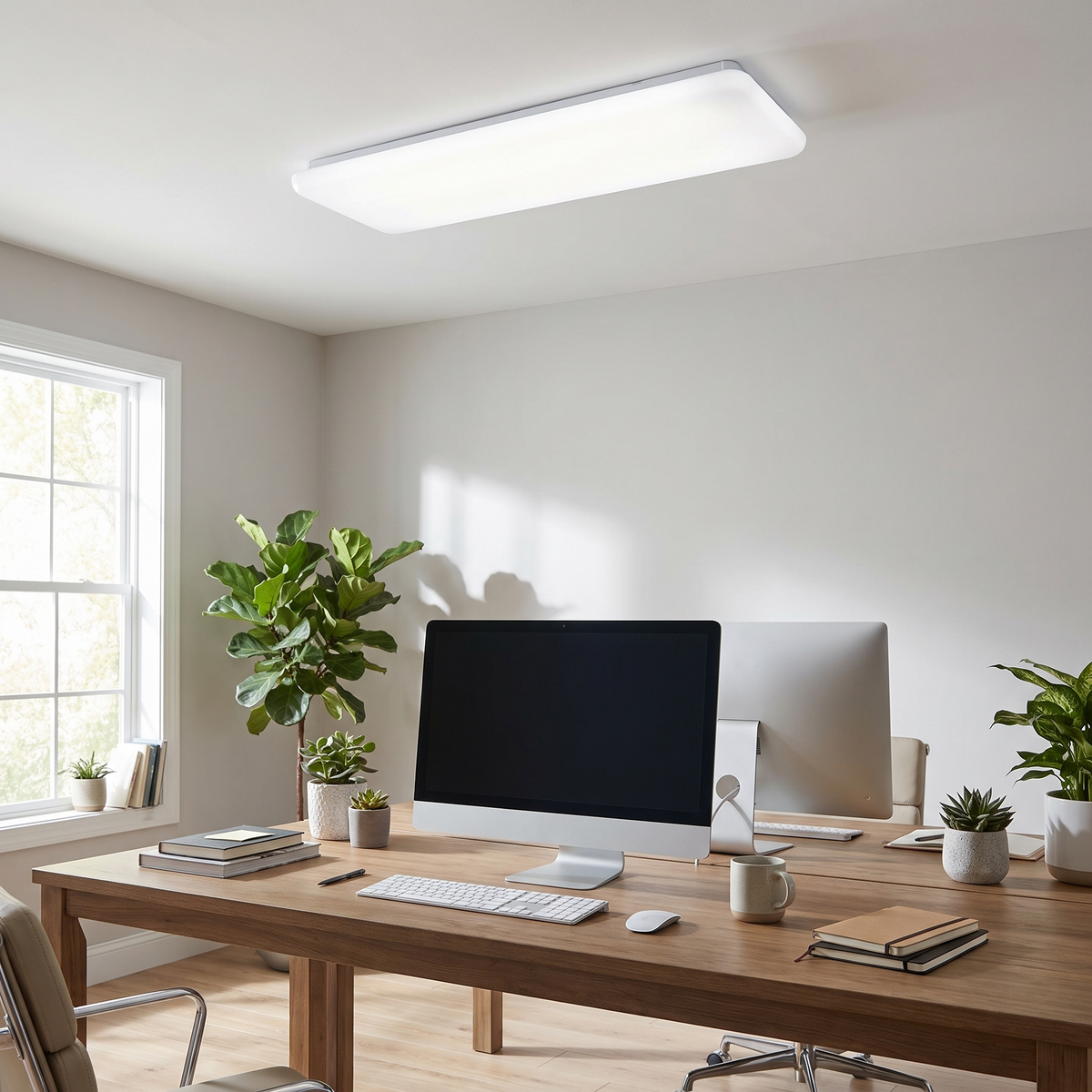 RP Lighting Cloud 1-Light Integrated LED Puff Ceiling Light, 52 inch W, Bright, efficient and flexible
