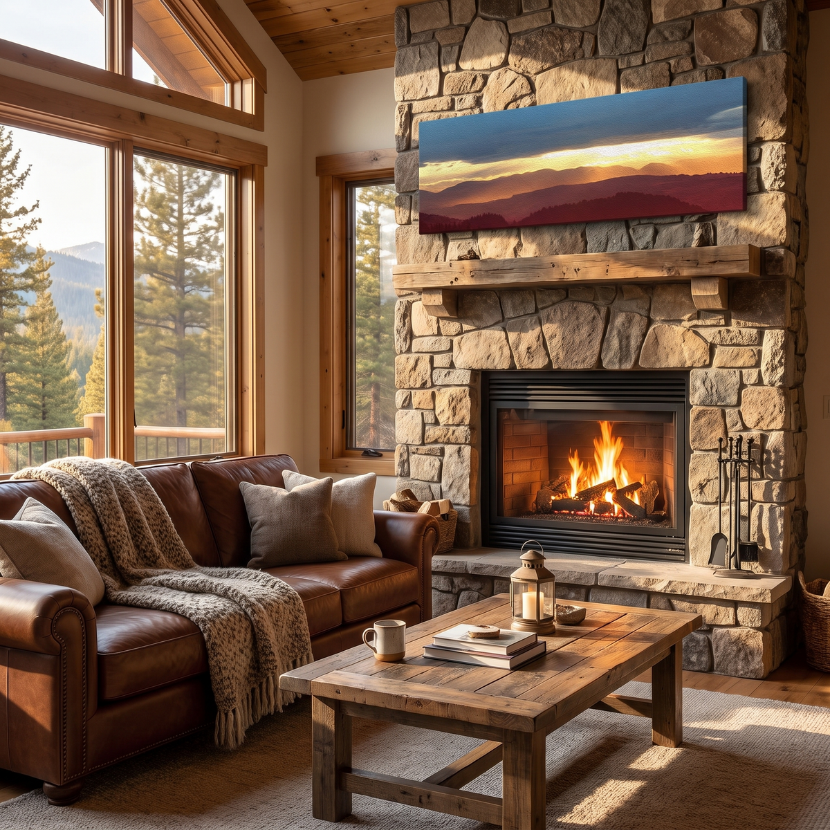 Dear Mountains Canvas Wall Art