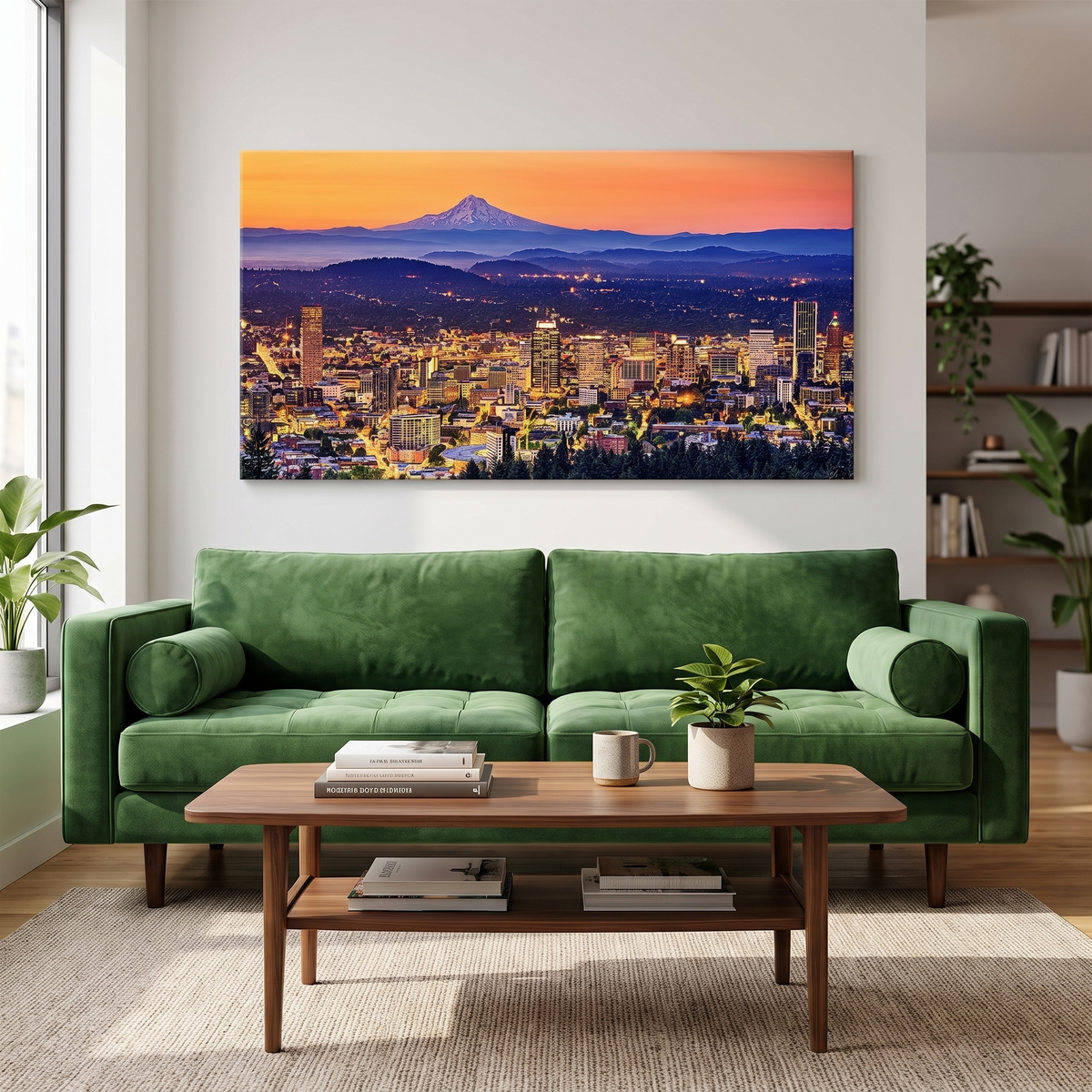 Portland Oregon Skyline Canvas Wall Art, Portland on your wall
