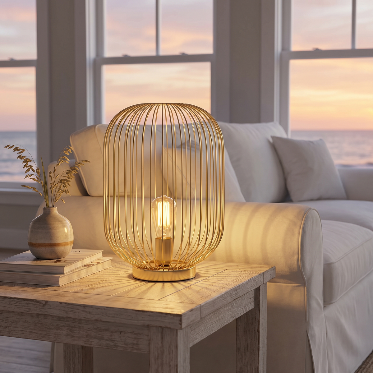 Madoc Table Lamp, shown in use