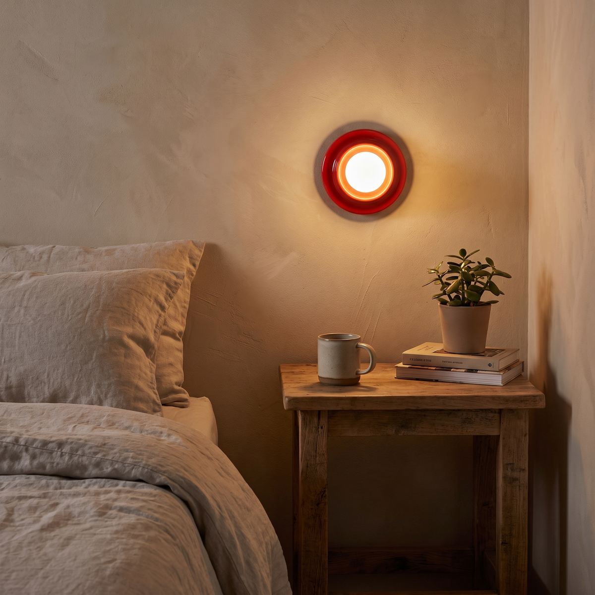 Q Wall Sconce, shown in use