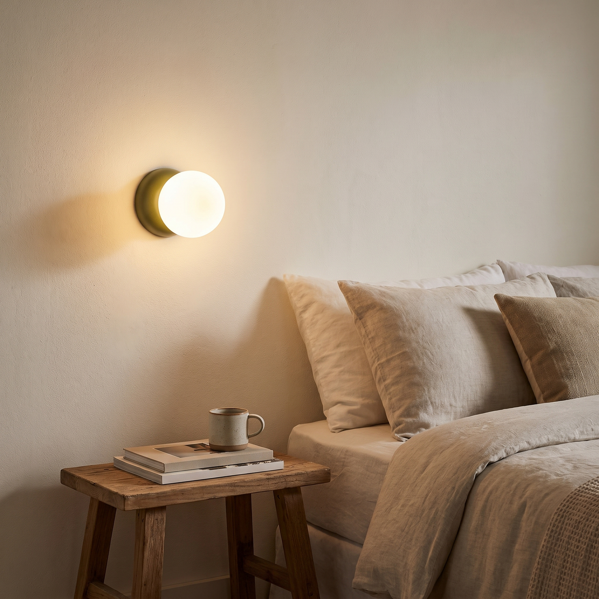 Monroe Wall Sconce, shown in use