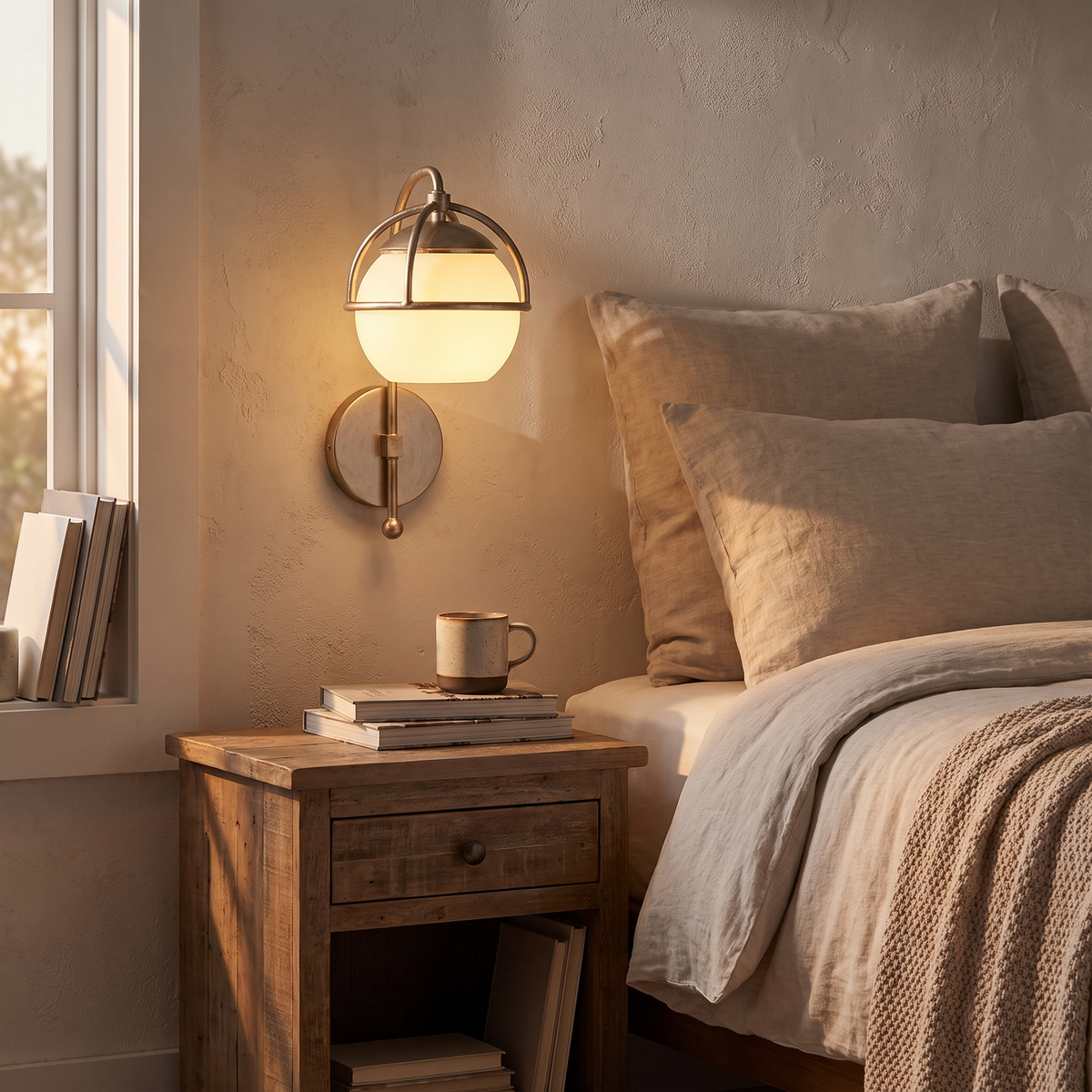Capella Wall Sconces, shown in use