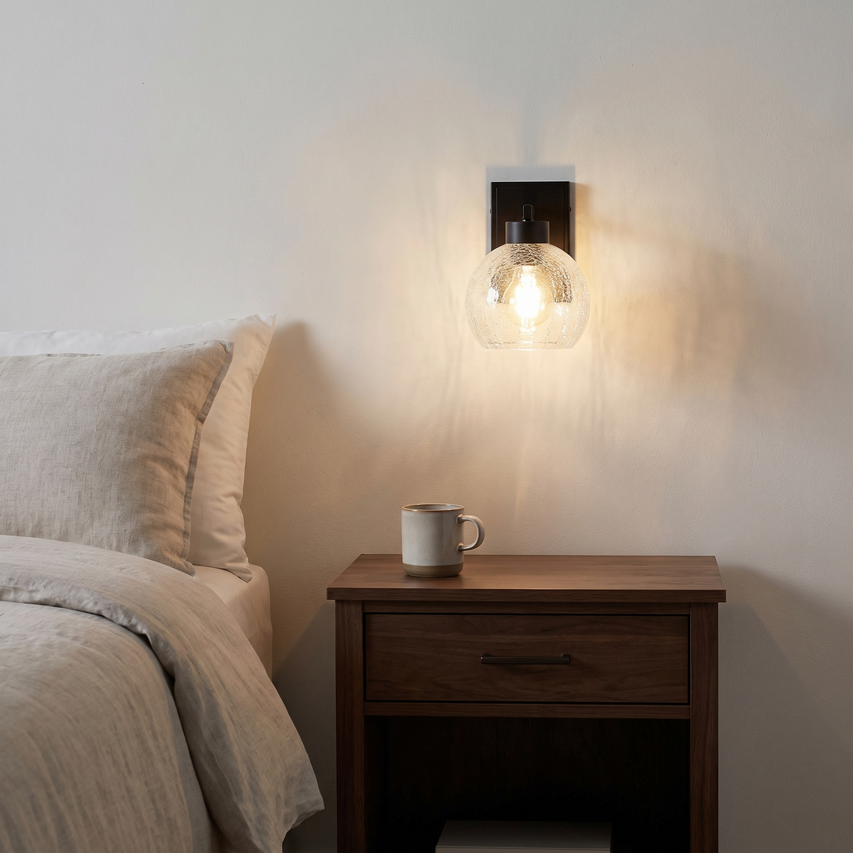Rougemont Wall Sconces, shown in use