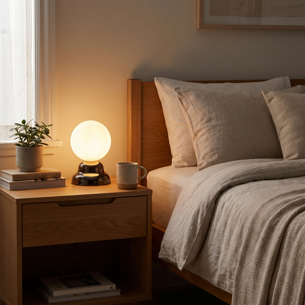 Ripple II Table Lamp, shown in use
