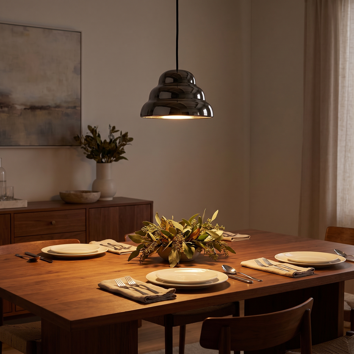 Ripple III Pendant Light, shown in use