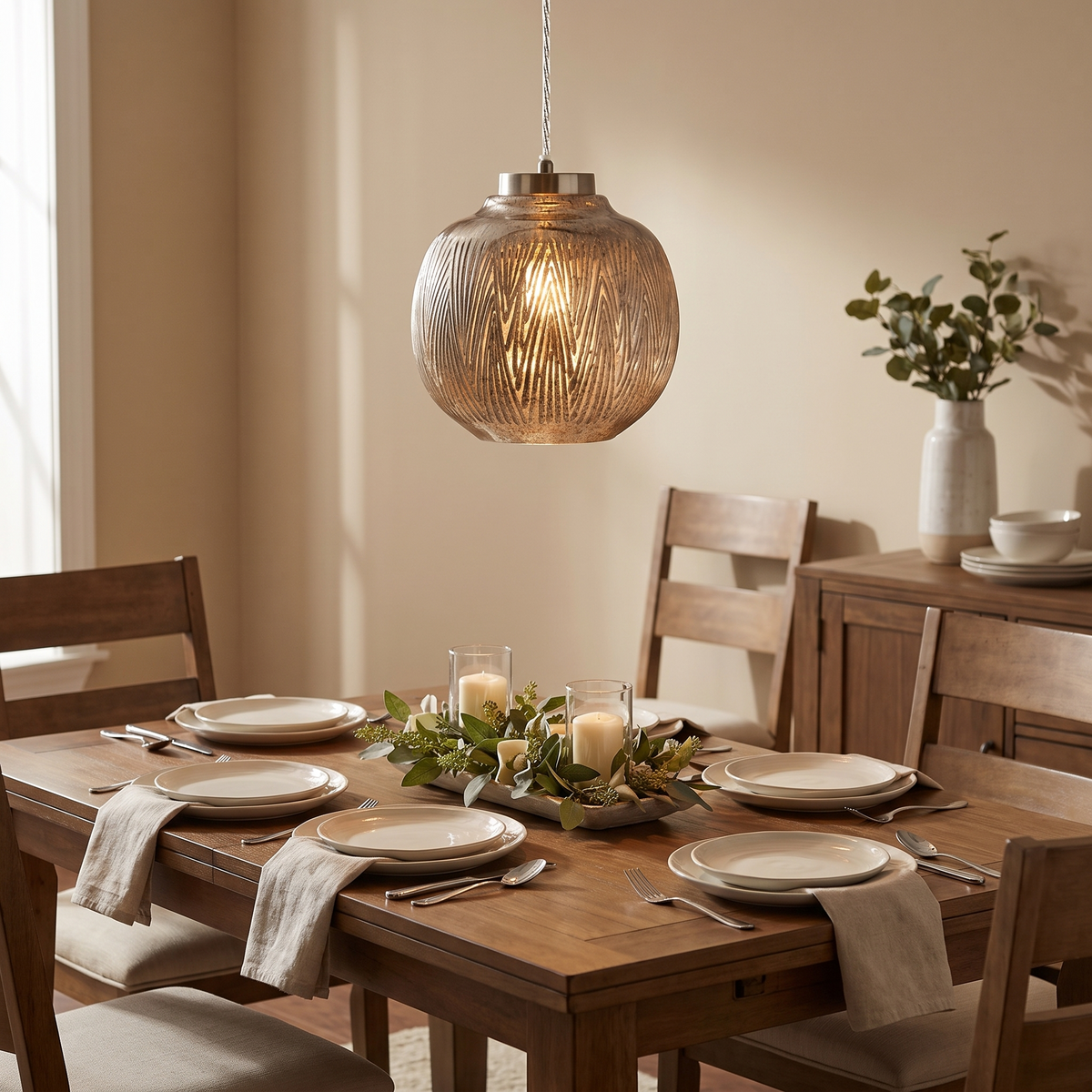 Strensall Pendant Light, shown in use