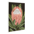 Sylvie Beaded Protea Noire Framed Canvas by Mackenzie Nelson