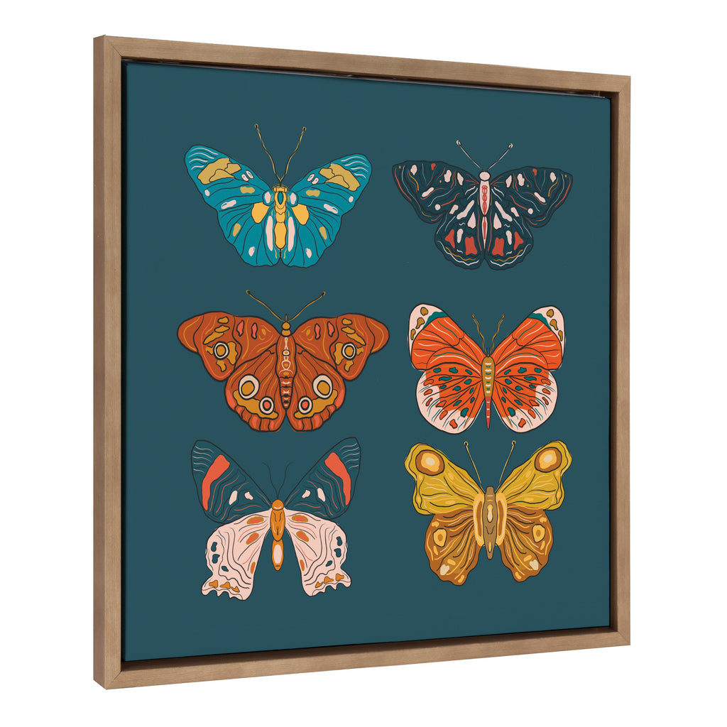 Sylvie Free Wings Framed Canvas by Oris Eddu