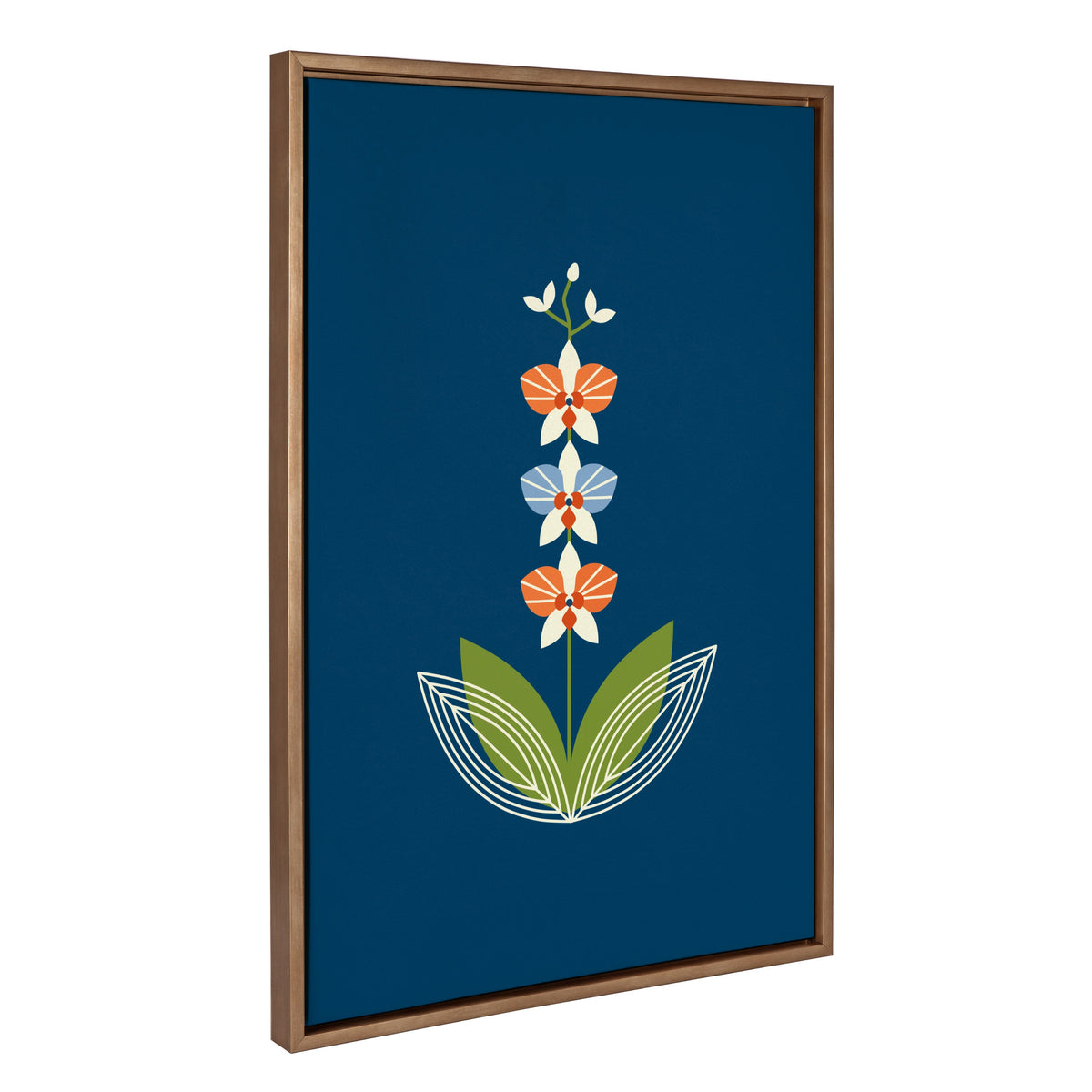 Sylvie Orchid Framed Canvas by Amber Leaders Designs