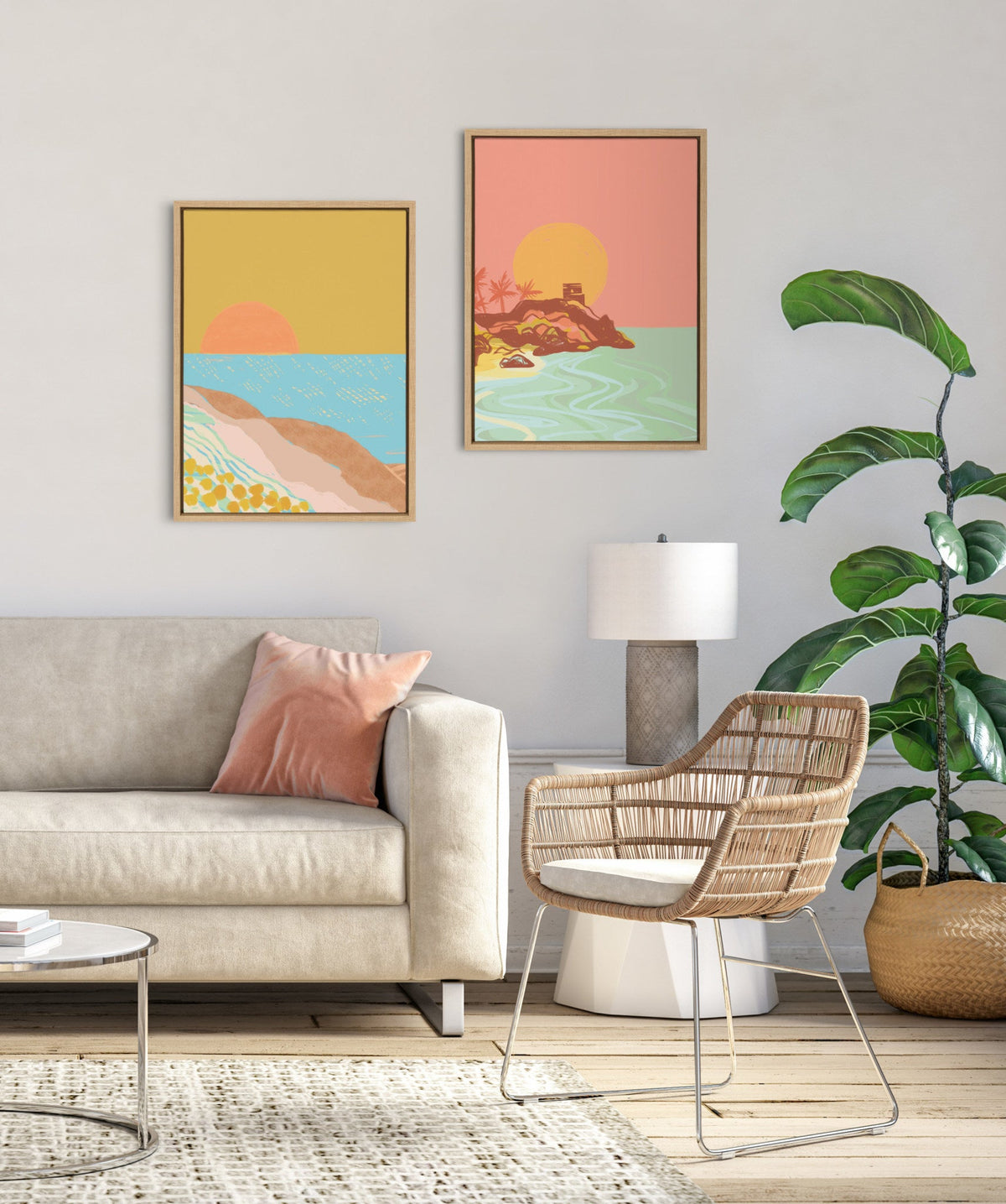 Sylvie Golden Hour Framed Canvas by Kasey Free