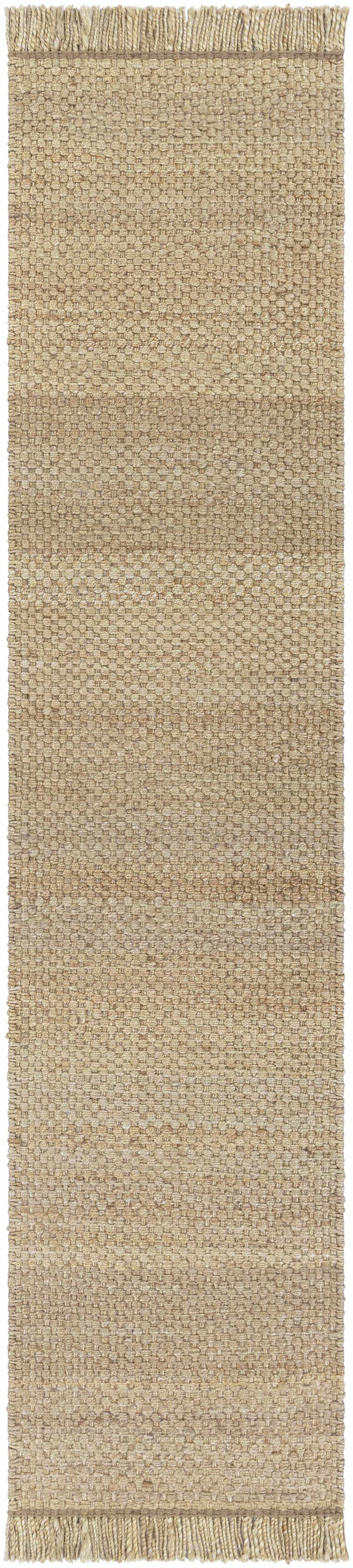 Hovland Hand Woven Natural Jute Rag Rug