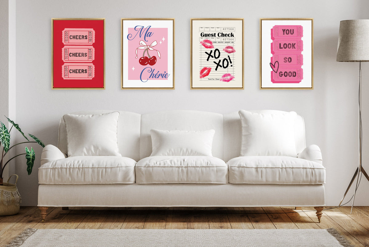 Sylvie Ma Cherie Framed Canvas by Alli Standefer